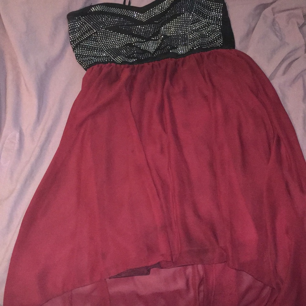 Strapless dress!